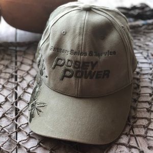 Posey Power Embroidered Bass Fish Adjustable Hat
